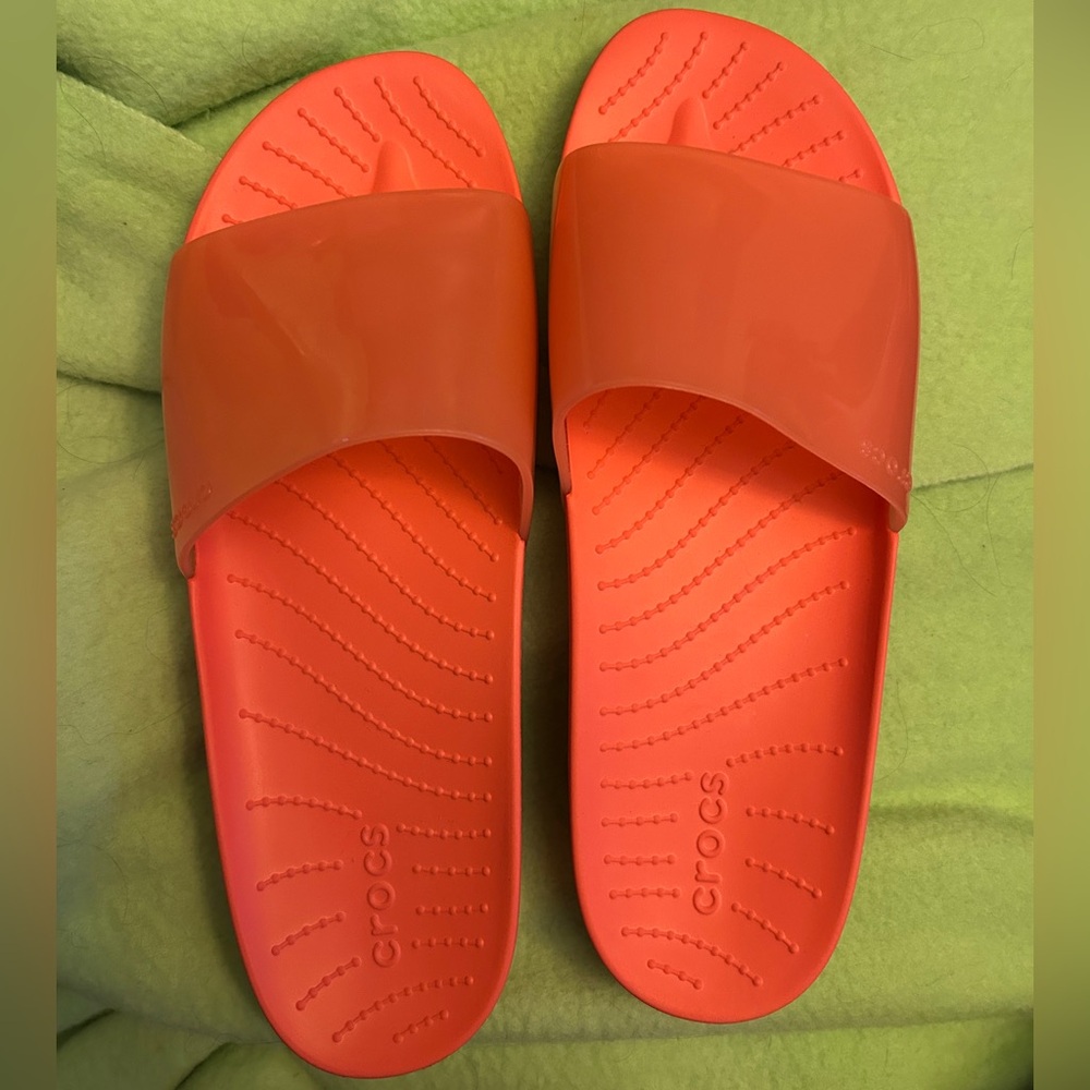 CROCS Splash slides. Size 9